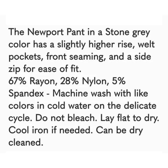 CAbi | Size 4 | Newport High Rise Pointe Knit Pant in Stone Grey #8114 - Picture 7 of 7